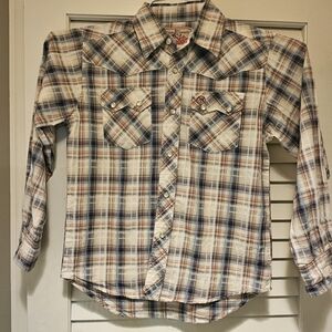 Adorable boys Wrangler western shirt M(7-8)